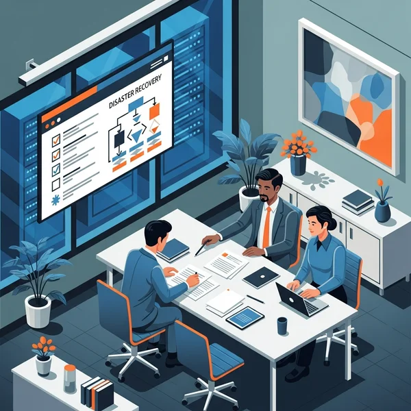 Disaster recovery planning illustration
