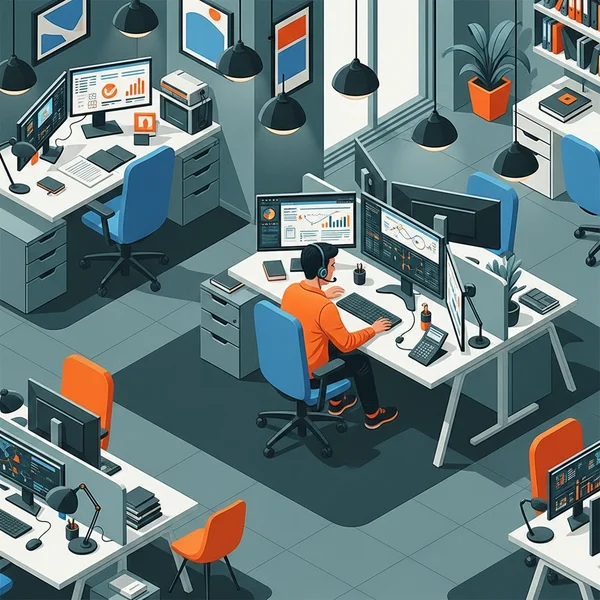 IT support team monitoring systems